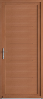 Porte d'entrée bois tara